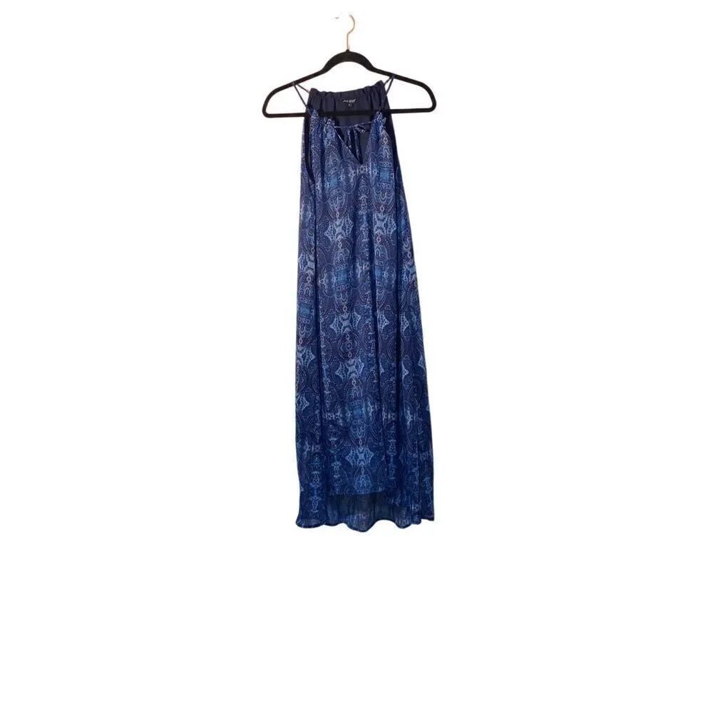 Lucky Brand Woman’s Paisley Print Tassel Front Tie Slip DressSize Small